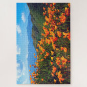 Californische papavers voor een heuvel legpuzzel (Verticaal)