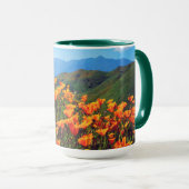 Californische papavers voor een heuvel mok (Voorkant rechts)