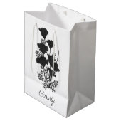 Californische papaverventilator Silhouette U Pick  Medium Cadeauzakje (Voorkant Gekanteld)