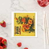 Californische papavery Sinaasappels Servetten (Insitu)