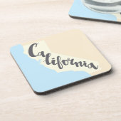 Californische penseel met Silhouette Map Drankjes Onderzetter (Linkerzijde)