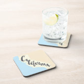 Californische penseel met Silhouette Map Drankjes Onderzetter (Rechterzijde)