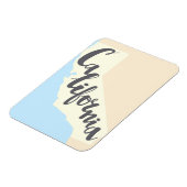 Californische penseel met Silhouette Map Magneet (Linkerzijde)