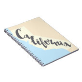 Californische penseel met Silhouette Map Notitieboek (Rechterzijde)