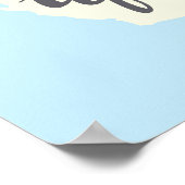 Californische penseel met Silhouette Map Poster (Hoek)