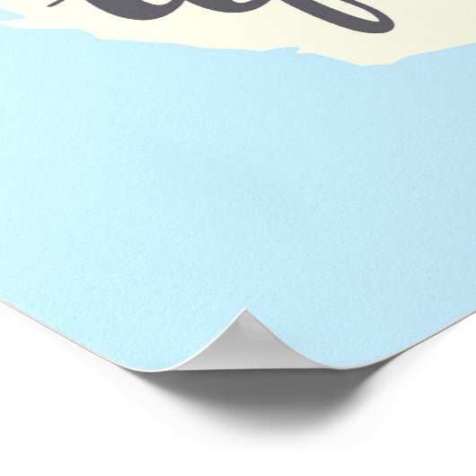 Californische penseel met Silhouette Map Poster (Hoek)