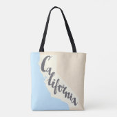 Californische penseel met Silhouette Map Tote Bag (Achterkant)