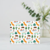 Californische pictogrammen briefkaart (Staand voorkant)