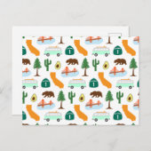 Californische pictogrammen briefkaart (Voorkant / Achterkant)