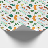 Californische pictogrammen cadeaupapier (Hoek)