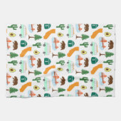 Californische pictogrammen theedoek (Horizontaal)