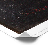 Californische pioners rond een kampvuur (0131A) Poster (Hoek)