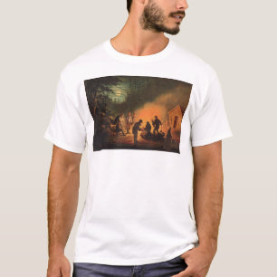 Californische pioners rond een kampvuur (0131A) T-shirt