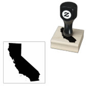 Californische plattegrond rubberstempel (Gestempeld)