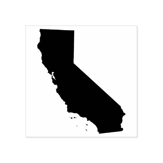 Californische plattegrond rubberstempel (Afrduk)