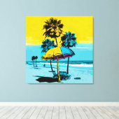 Californische Pop Art Canvas Afdrukken (Insitu (Houten vloer))