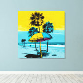 Californische Pop Art Canvas Afdrukken (Insitu (Houten vloer))