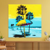 Californische Pop Art Canvas Afdrukken (Insitu (Woonkamer))