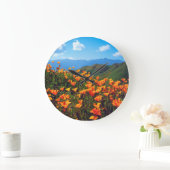 Californische poppies met een heuvel grote klok (Huis)