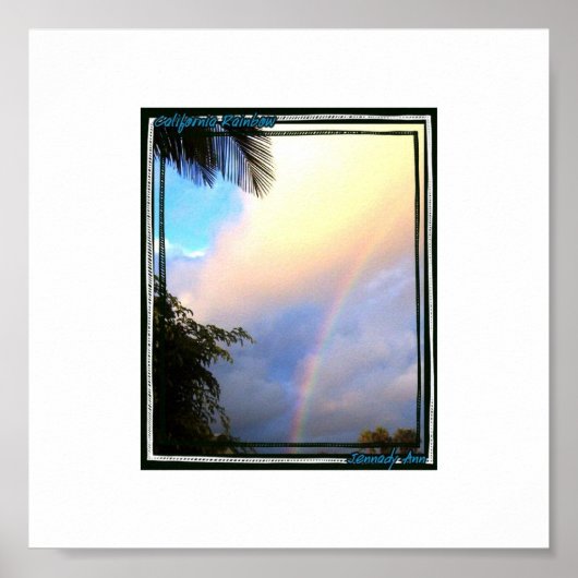 Californische regenboog poster (Voorkant)