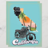 Californische reisposter (Voorkant / Achterkant)