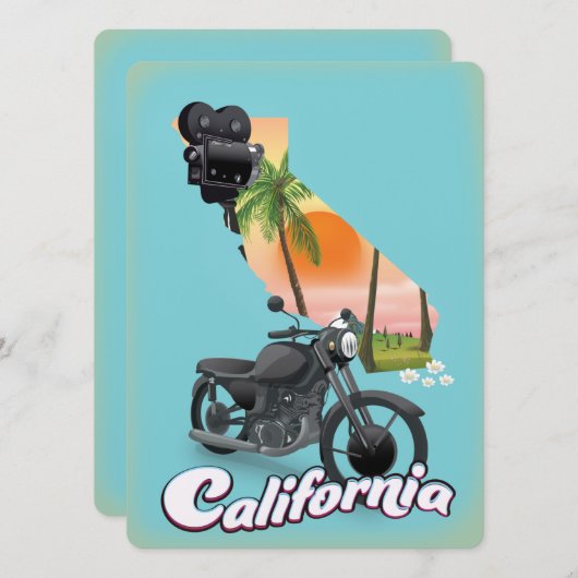  Californische reisposter (Voorkant / Achterkant)
