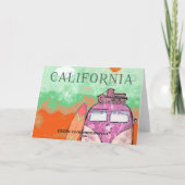 Californische Reisposter Kaart (Achterkant)
