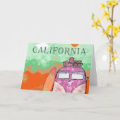 Californische Reisposter Kaart (Gele Bloem)