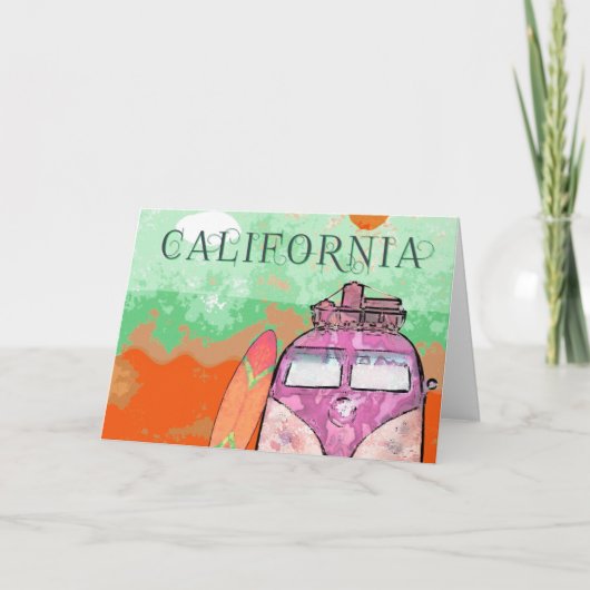 Californische Reisposter Kaart (Voorkant)