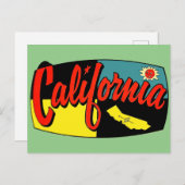 Californische reizen - Briefkaart (Voorkant / Achterkant)