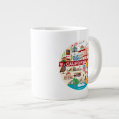 Californische reizen grote koffiekop (Voorkant rechts)