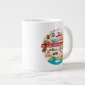 Californische reizen grote koffiekop (Voorkant rechts)