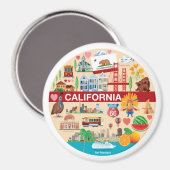 Californische reizen magneet (Voorkant / Achterkant)