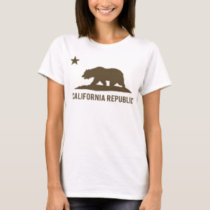 Californische republiek - Basis - Bruin T-shirt