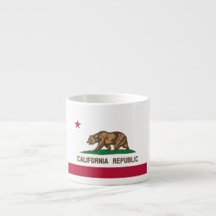 Californische Republiek Beer Vlag: Cali Gouden Sta Espresso Kop