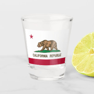 Californische Republiek Beer Vlag: Cali Gouden Sta Shot Glas