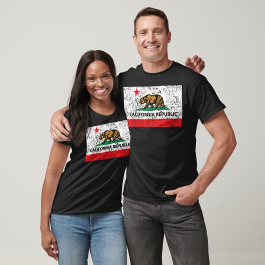 Californische republiek Cali Vlag T-Shirt Sofial N (Unisex)