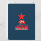 Californische Republiek in stijl op blauw (Voorkant)