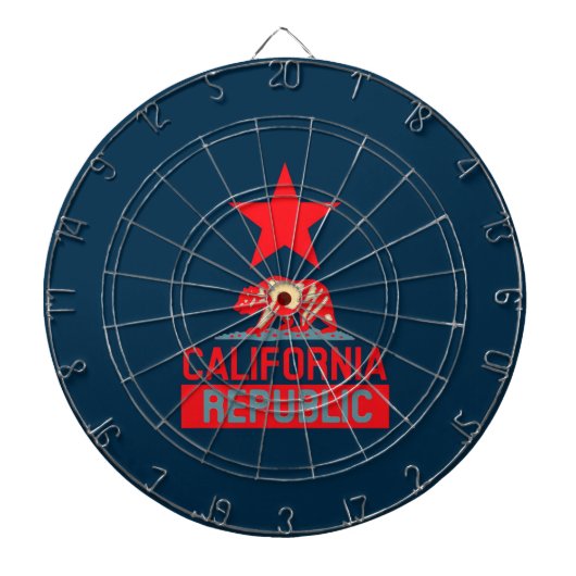 Californische Republiek in Urban Hope Style Dartbord (Voorkant)