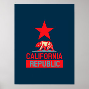 Californische Republiek in Urban Hope Style Poster