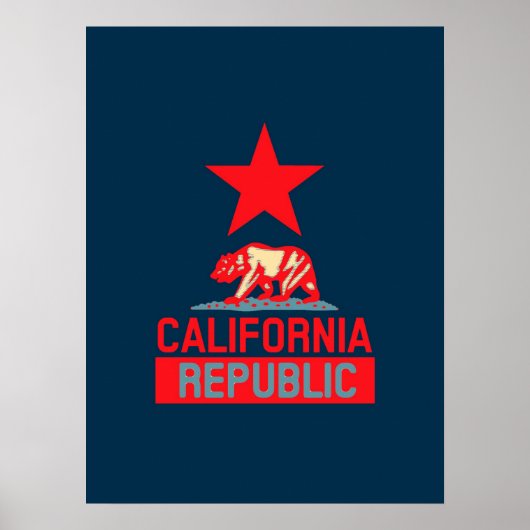 Californische Republiek in Urban Hope Style Poster (Voorkant)