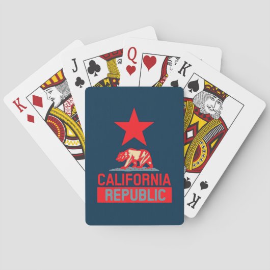 Californische Republiek in Urban Hope Style Speelkaarten (Achterkant)
