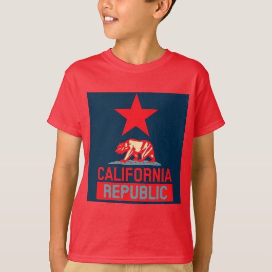 Californische Republiek in Urban Hope Style T-shirt (Voorkant)
