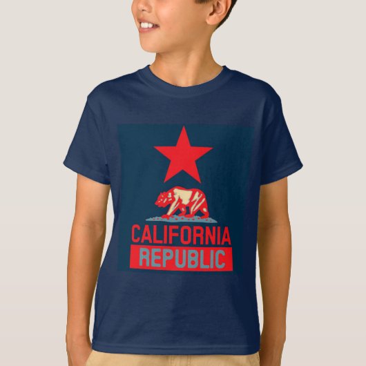 Californische Republiek in Urban Hope Style T-shirt (Voorkant)