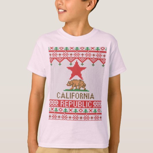 Californische republiek Kerstmis Oegly Sweater Sty T-shirt (Voorkant)