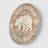  Californische republiek Ronde Muur Klok (Hoek)