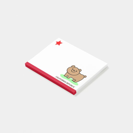 Californische republiek - schattig beer post-it® notes (Schuin)