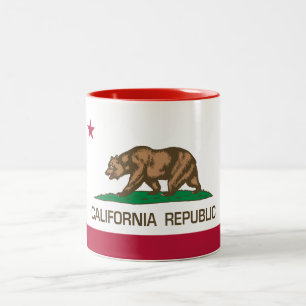 Californische republiek (staatsvlag) Rood Tweekleurige Koffiemok