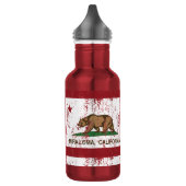 Californische republiek Vlag Mira Loma Waterfles (Links)