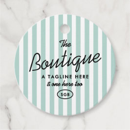 Californische Resort Gestreepte Boutique Ronde Lab Bedankjes Labels